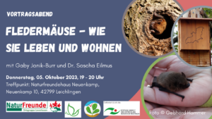 Read more about the article Nachhaltig wohnen in Neuenkamp – NaturFreunde Leverkusen zeigen Fledermauskästen und bereichern Lebensräume
