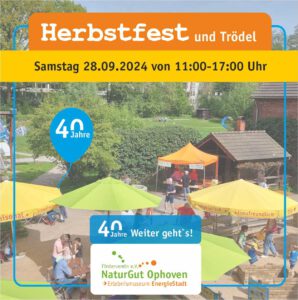 Mehr über den Artikel erfahren Das NaturGut Ophoven feiert mit dem Herbstfest 40jähriges Bestehen